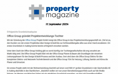 Neue Projektentwicklungstochter bei der Pffice Group