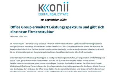 Neue Firmenstruktur bei der Office Group
