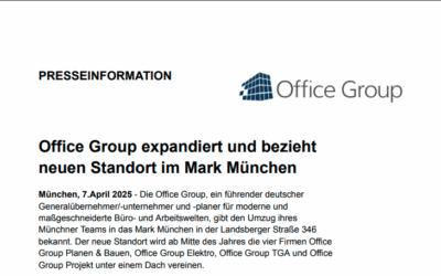 Office Group expandiert und bezieht neuen Standort im Mark München