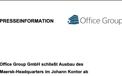 Office Group GmbH schließt Ausbau des Maersk-Headquarters im Johann Kontor ab