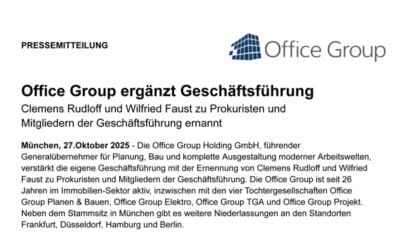 Office Group ergänzt Geschäftsführung